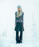 Pleated Jersey Skirt Pants