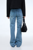 PRTN)Classic mid-rise straight jeans