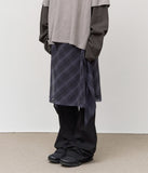 (W) Hike Checked Wrap Skirt