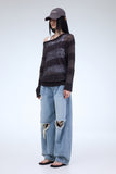 PRTN) Layered Stripe Summer Sweater