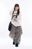 Club rabbit printed knit