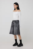 Ecru washed shorts