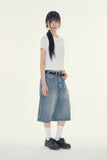 Elver eyelet cropped tee