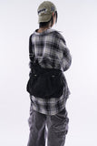 Double string pocket shoulder cross bag