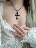 [only suzen] Diane Cross Antique Necklace