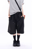 Broher rivet double-knee bermuda pants
