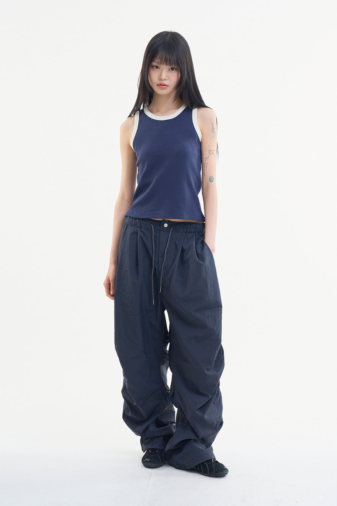 【Raucohouse】Roche wave nylon pants Raucohouse
