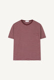 Striped pocket short-sleeve T-shirt