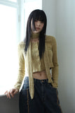 Real blend muffler cardigan