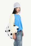 Slub color matching raglan three quarter T-shirt