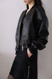 Remen leather biker jumper