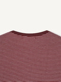 Striped pocket short-sleeve T-shirt