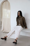 Double cargo long skirt