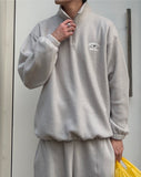 Kuankumas Fleece Half Zip Up Sweatshirt