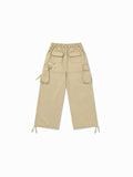 Moss Washed Buckle Wide Pants