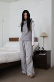 One shoulder open shirring tee