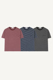 Striped pocket short-sleeve T-shirt