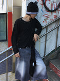 Loop Slub Eyelet Long Sleeve
