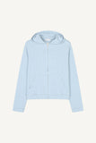 Slub Crop Hood Zip-Up