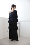 Double cargo long skirt