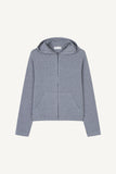 Slub Crop Hood Zip-Up