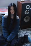 Sol-ip fur shoulder knit