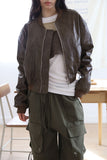 Remen leather biker jumper