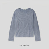 Log Crop Stripe Long Sleeve