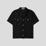 Fix Slash Wrap Denim Jacket