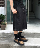 Jane Loaf Non-Faded Bermuda Denim Pants