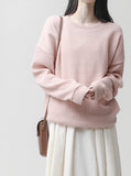 Daily Ribbed Knit Sweatshirt