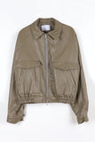 Mellow Crop Leather Jumper