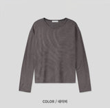 Log Crop Stripe Long Sleeve
