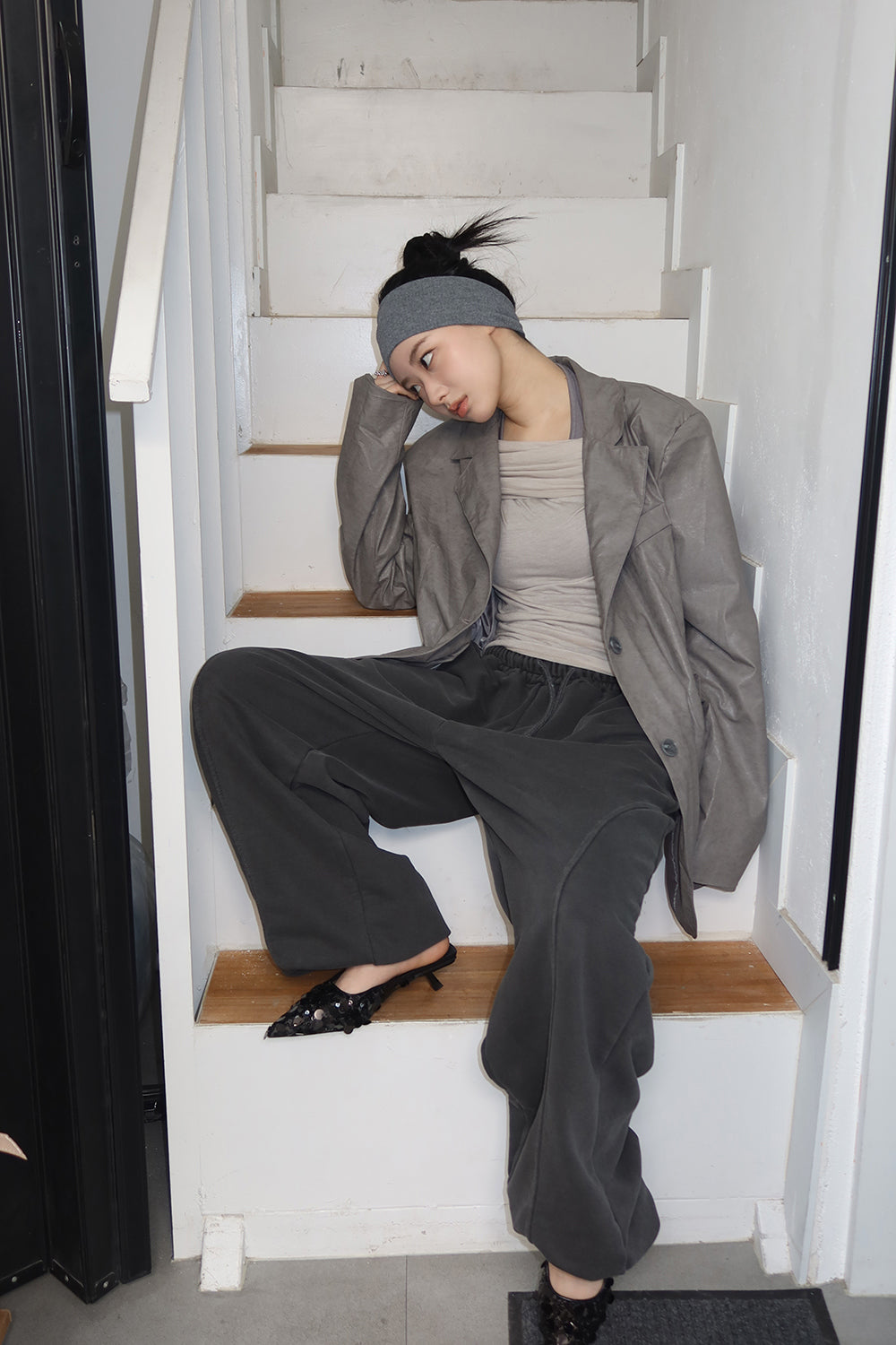 【COLOR iN ID】Pigment Banding Jogger Pants COLOR iN ID(カラーインアイディー) - ピグメントバンディング