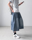 Lumos Pintuck Bermuda Denim