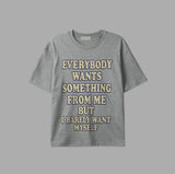 From Me Lettering Crop Short Sleeve T-Shirt