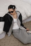 Spring Punching Hood Zip up