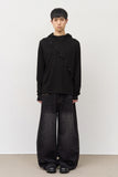Fx Slash Button Hooded Top
