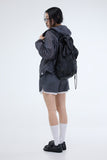 PRTN) Sheer Lace Banding Shorts