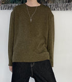 Round Cutting Knit Tee
