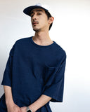 Essential Big Half Tee - Indigo