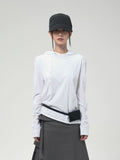 (W) AXIS LAYER BUTTON HOODIE