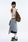 Dual drawstring ripstop backpack