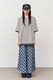 (W) Campus Checked Skirt