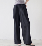 Bent Wide Pintuck Slacks