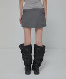 Asymmetrical Layered Mini Skirt