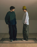 [AG] Ripstop Cargo Shirring Balloon Pants
