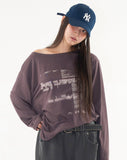 Gaussian off-shoulder tee