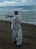 Billy Side Denim Color Matching Sweatpants