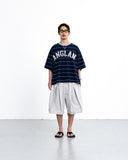 Cross Pleated Chino Half Pants